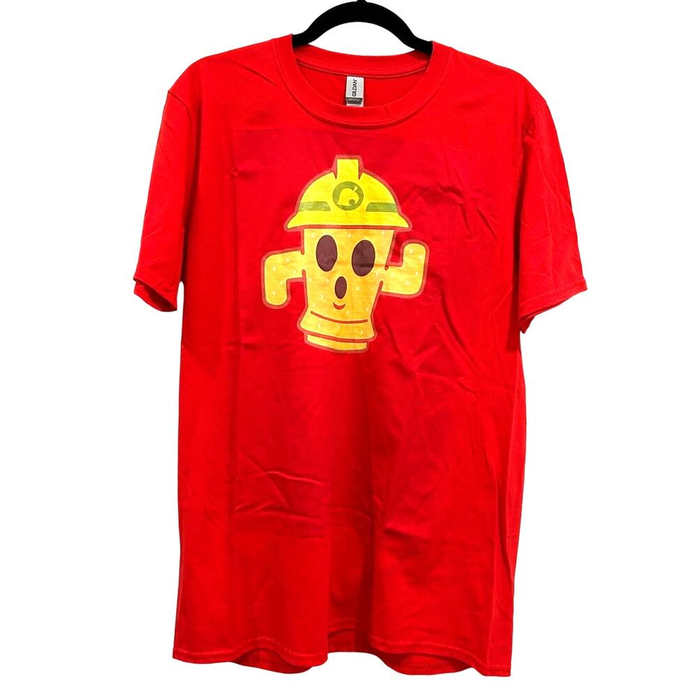 GILDAN ANIMAL CROSSING Lloid Red Short Sleeve Tee Size M